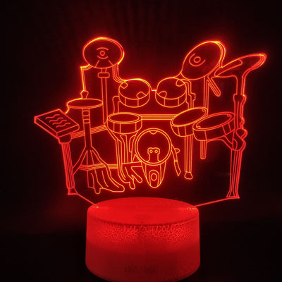 New drum kit 3D night light