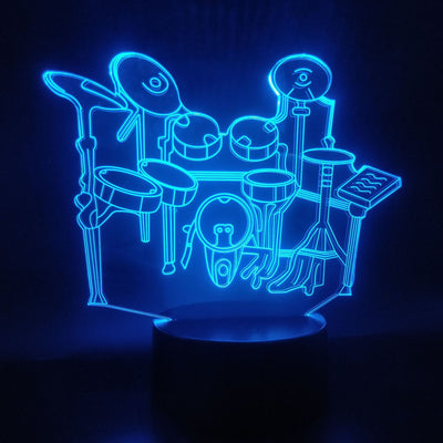 New drum kit 3D night light